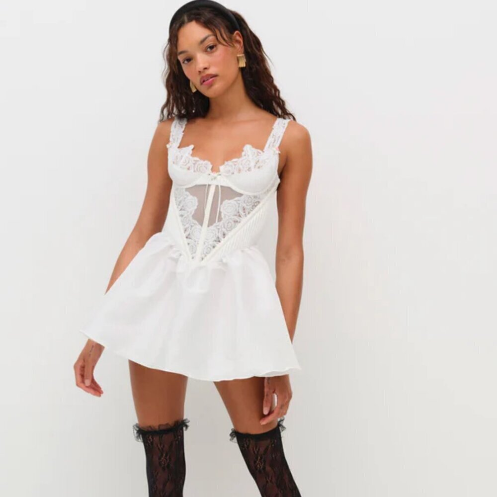 For Love and Lemons Isabella Slip Dress Size XL - Picture 11 of 11